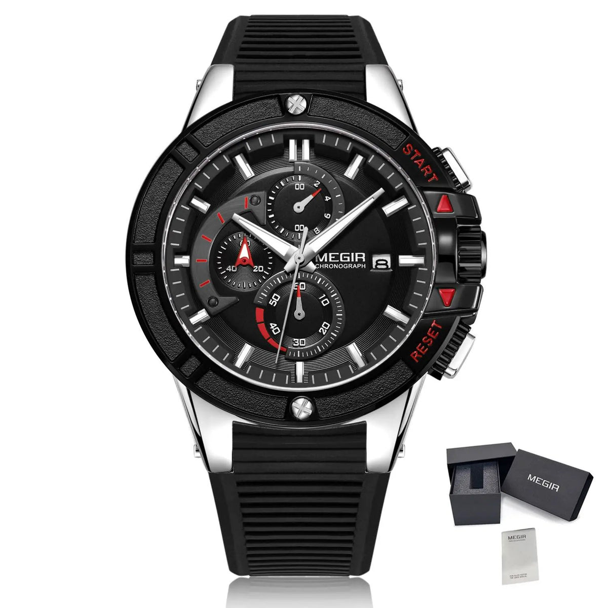 MEGIR Quartz Watches for Men Luxury Sport Military Wristwatches Waterproof Man Clock Date Chronograph Relogio Masculino 2095 by MEGIR WATCH GROUP