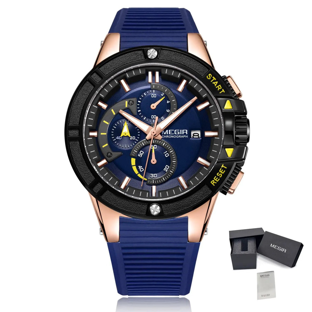 MEGIR Quartz Watches for Men Luxury Sport Military Wristwatches Waterproof Man Clock Date Chronograph Relogio Masculino 2095 by MEGIR WATCH GROUP