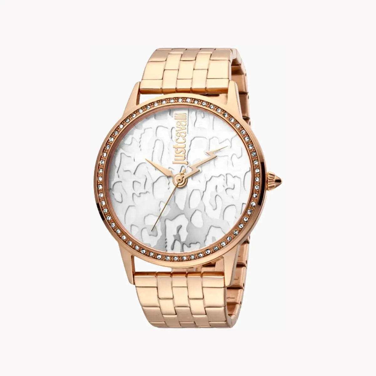 Just Cavalli Women's Rose Gold Watch, Silver Dial | Jc1l094m0075 by JUST CAVALLI