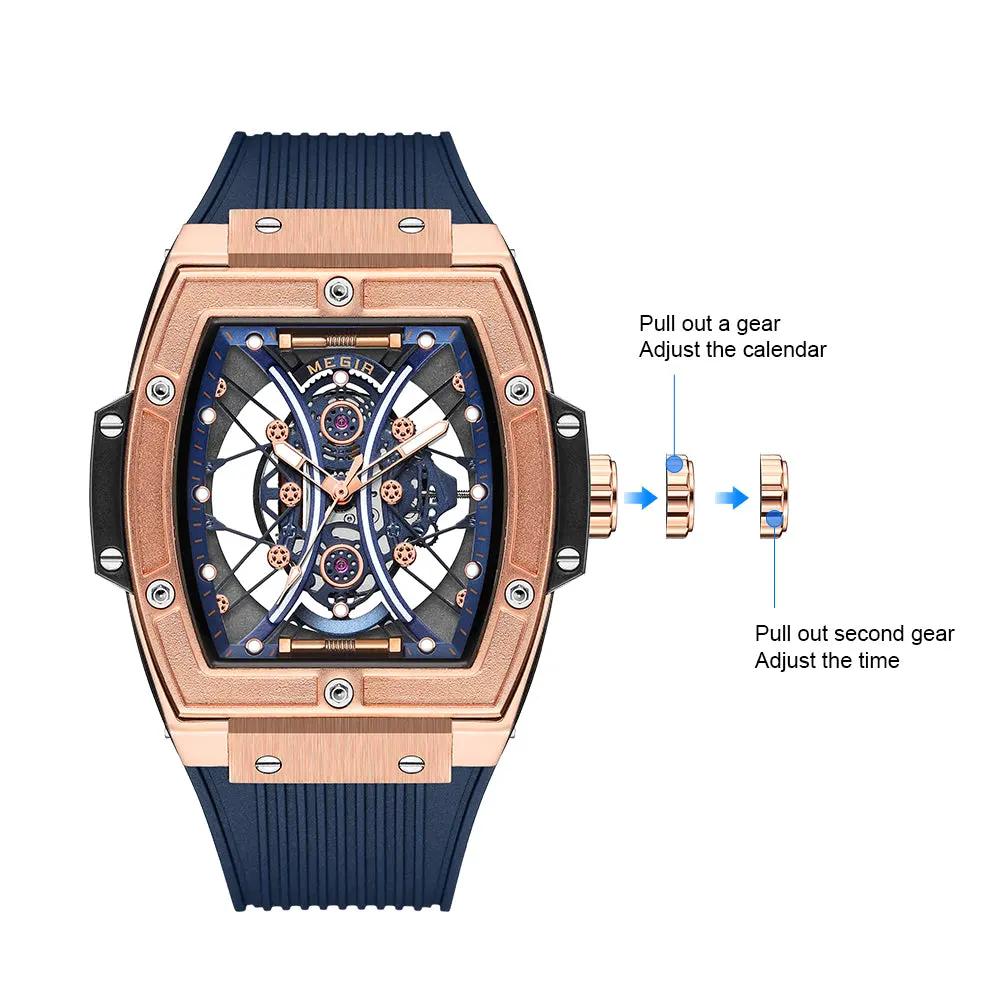 MEGIR Brand Luxury Quartz Watch for Men Fashion Military Sports Watches Waterproof Luminous Clock Wristwatch Reloj Hombre 8109 by MEGIR WATCH GROUP