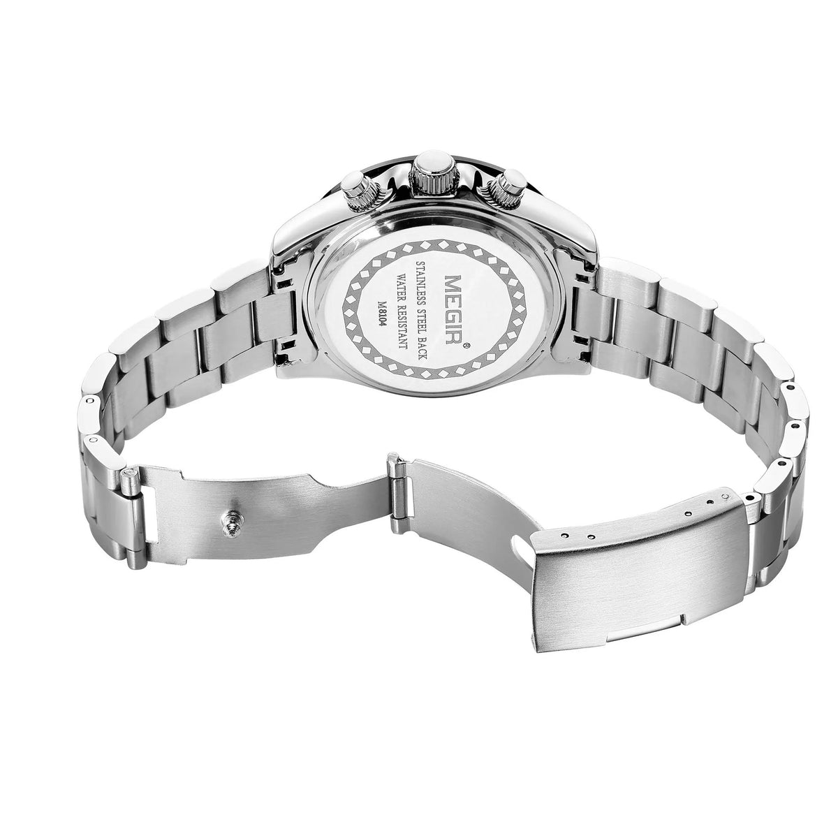MEGIR Fashion Men Business Watches Stainless Steel Quartz Watch Luxury Casual Sport Wristwatch Waterproof Clock Reloj Hombre 8104 by MEGIR WATCH GROUP