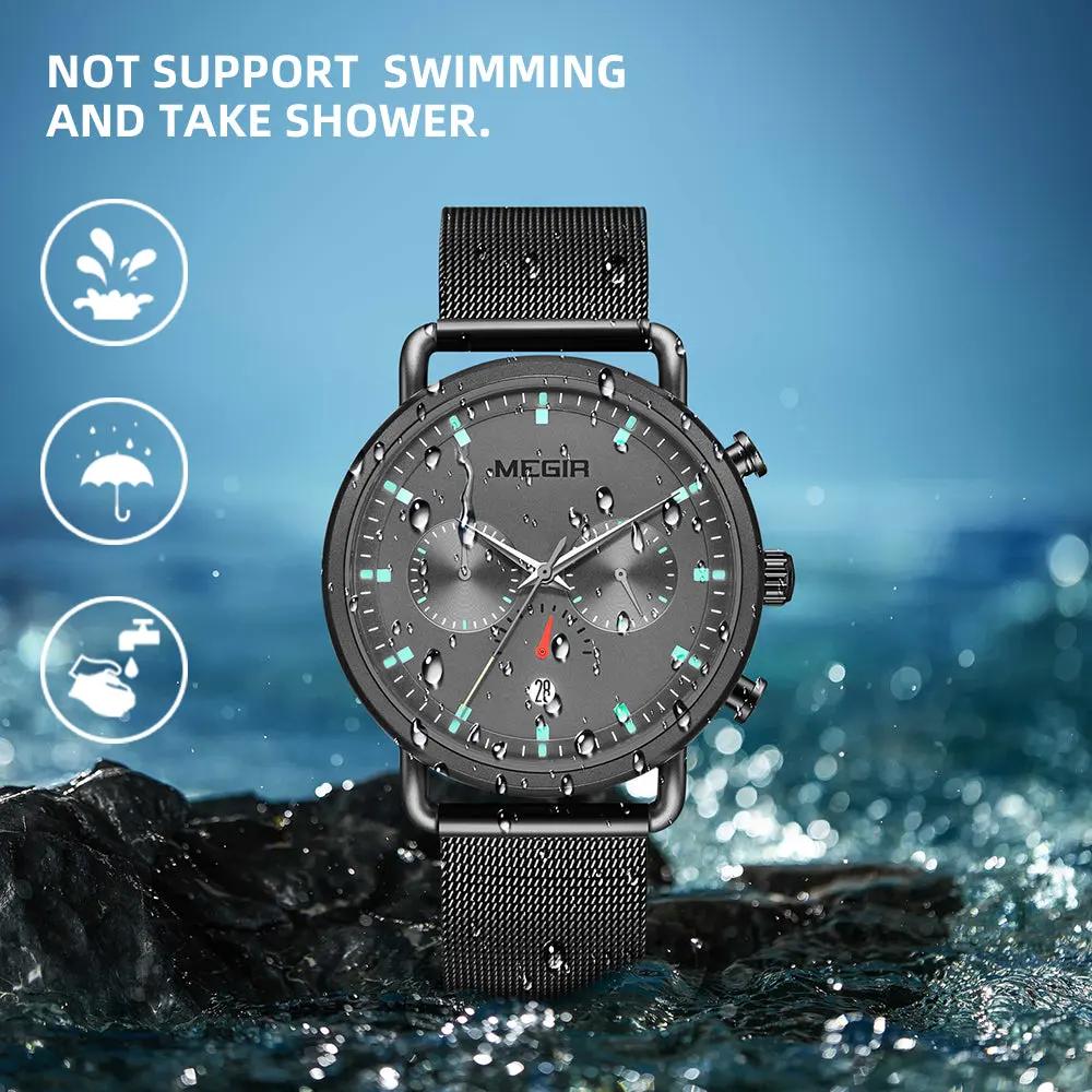 MEGIR Men Watch Top Brand Fashion Casual Quartz Watches Waterproof Date Man Sports Military Wristwatch Clock Relogio Masculino 2159 by MEGIR WATCH GROUP