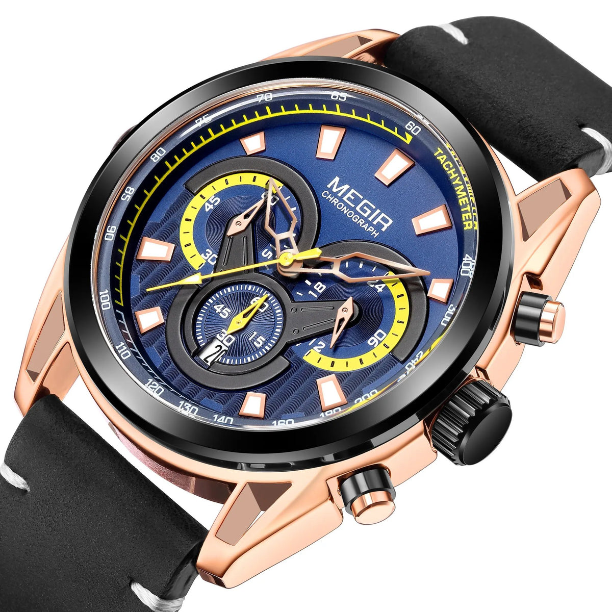 MEGIR Top Brand Luxury Men's Wrist Watch Man Luminous Waterproof Sport Men Quartz Wristwatches Relogio Masculino Dropshipping 2135 by MEGIR WATCH GROUP