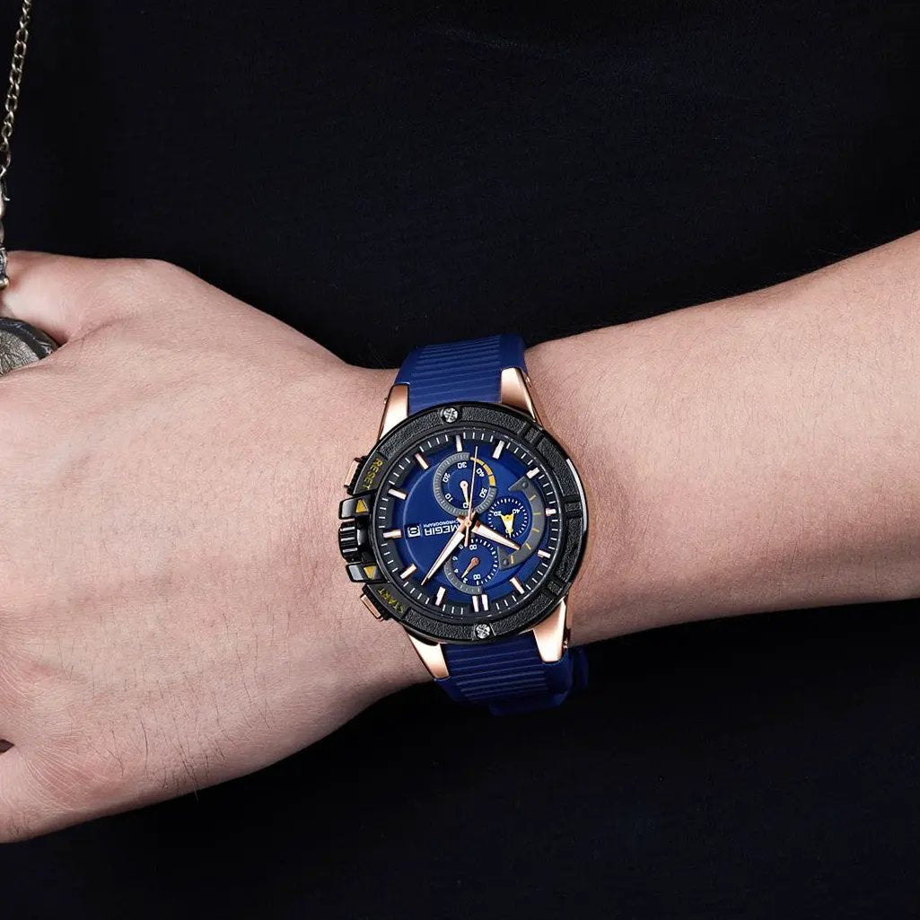 MEGIR Quartz Watches for Men Luxury Sport Military Wristwatches Waterproof Man Clock Date Chronograph Relogio Masculino 2095 by MEGIR WATCH GROUP