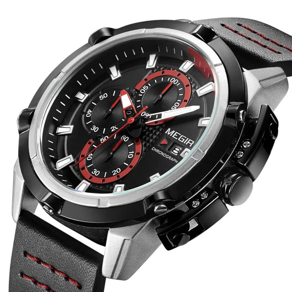 MEGIR Luxury Men's Watch Chronograph Fashion Sport Military Watches Waterproof Male Quartz Wristwatch Clock Montre Homme 2062 by MEGIR WATCH GROUP