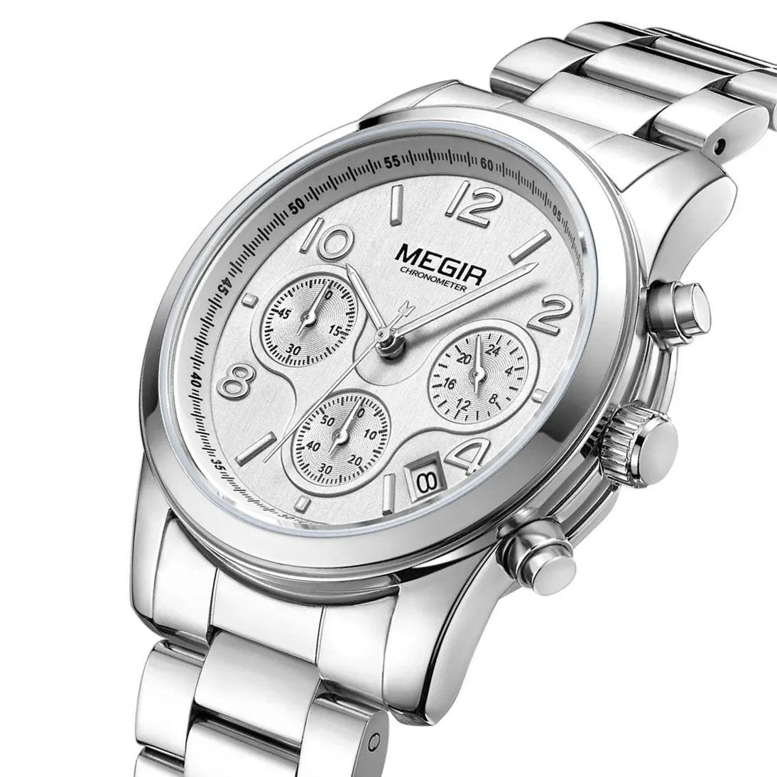 MEGIR Luxury Elegant Women Watch Stainless Steel Ladies Quartz Wristwatch Fashion Female Watches Casual Femme Relogio 2057 by MEGIR WATCH GROUP