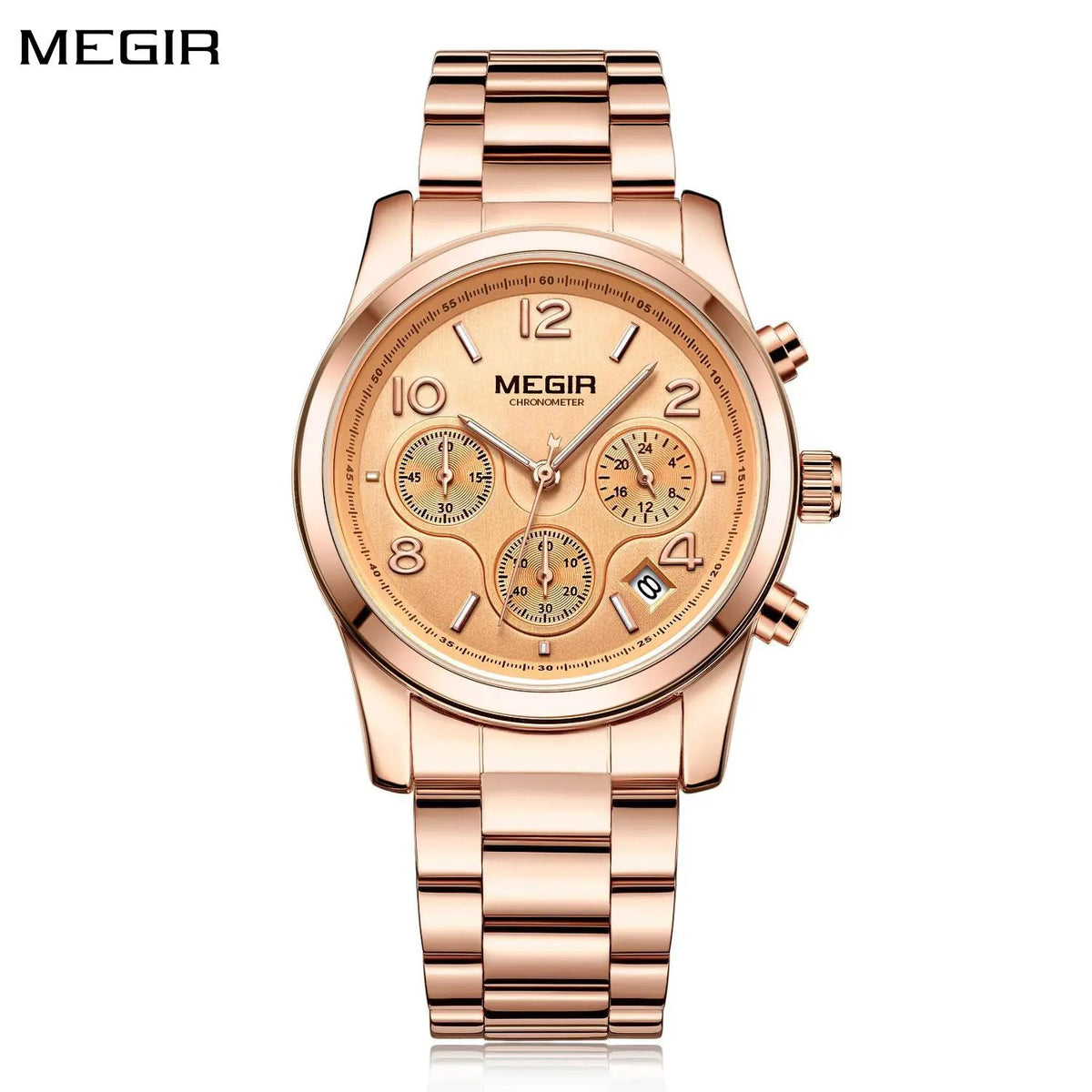 MEGIR Luxury Elegant Women Watch Stainless Steel Ladies Quartz Wristwatch Fashion Female Watches Casual Femme Relogio 2057 by MEGIR WATCH GROUP