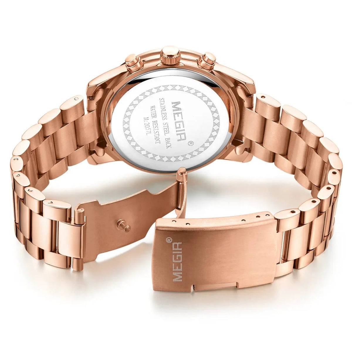 MEGIR Luxury Elegant Women Watch Stainless Steel Ladies Quartz Wristwatch Fashion Female Watches Casual Femme Relogio 2057 by MEGIR WATCH GROUP