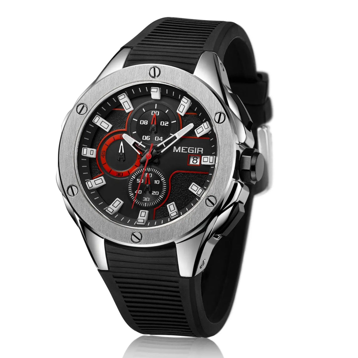 MEGIR Men Sport Military Watch Luxury Luminous Waterproof Chronograph Quartz Wristwatch Date Clock Relogio Masculino 2053 by MEGIR WATCH GROUP