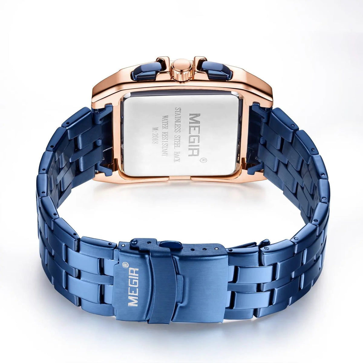 MEGIR Original Luxury Men Watch Stainless Steel Bracelet Quartz Military Wristwatch Business Watches Chronograph Big Dial Relogio Masculino 2018 by MEGIR WATCH GROUP