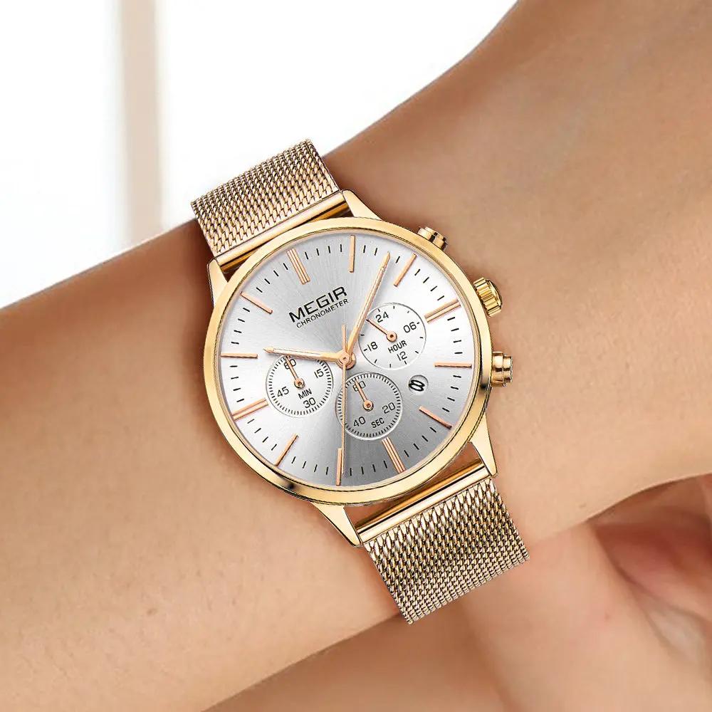 MEGIR Luxury Women Watches Chronograph Waterproof Quartz Ladies Sport Casual Wristwatch Female Dress Clock 24-hour Relogio Feminino 2011 by MEGIR WATCH GROUP
