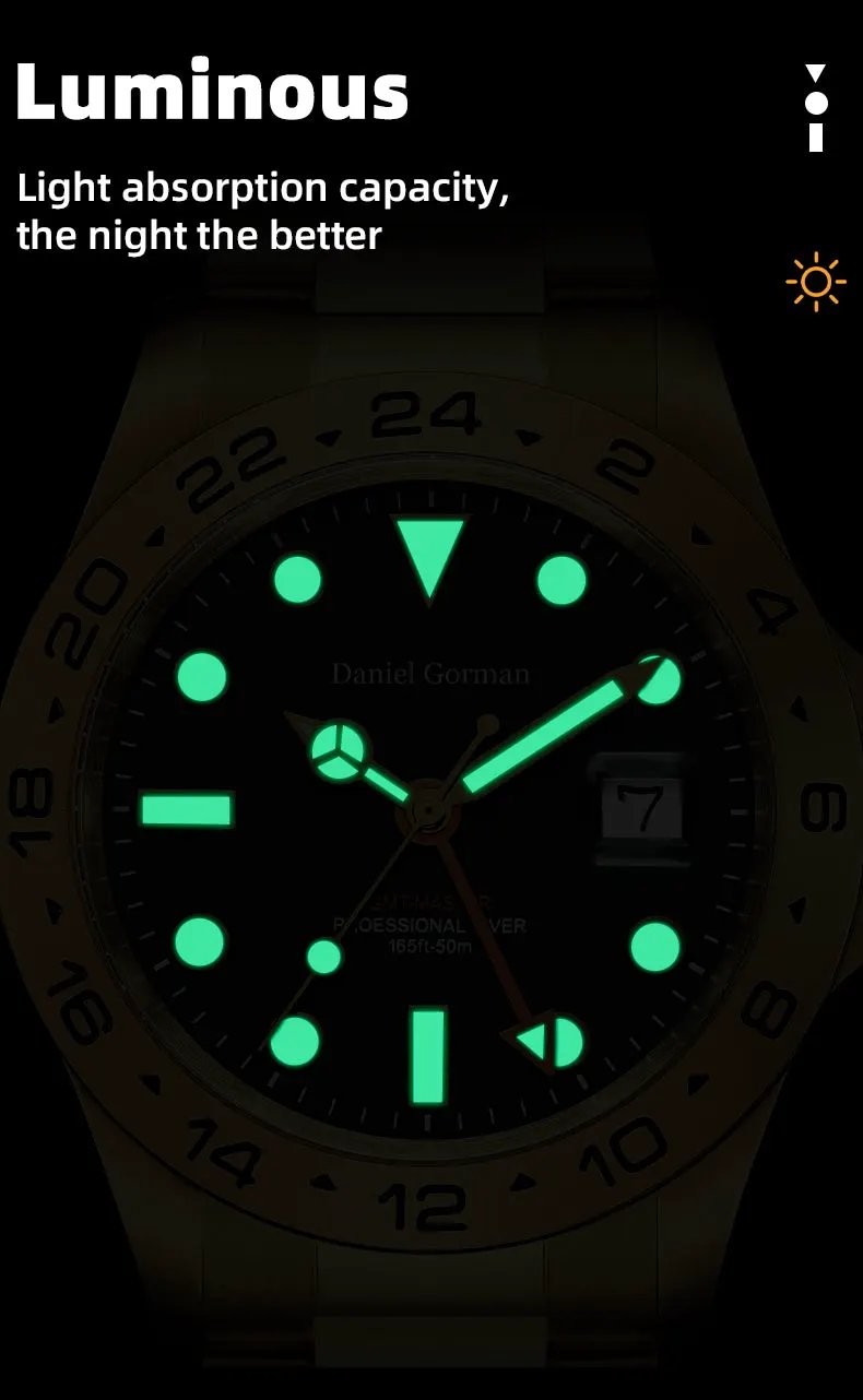 MEGIR Original Luxury Men Analogue Quartz Watch Luminous 5ATM Waterproof Business WristWatch Stainless Steel Clock Montre Homme 8404 by MEGIR WATCH GROUP