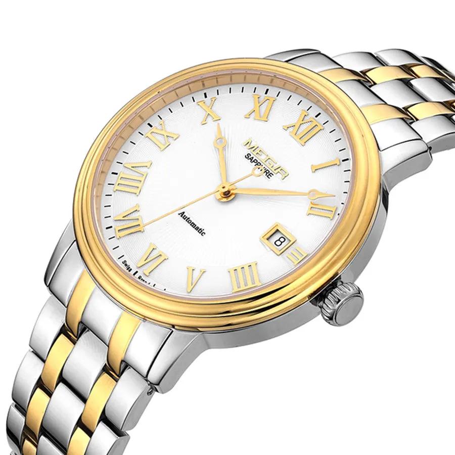 MEGIR Automatic Mechanical Watch Men Stainless Steel Watches Top Brand Luxury Business Wristwatch Male Clock Relogio Masculino 96001 by MEGIR WATCH GROUP