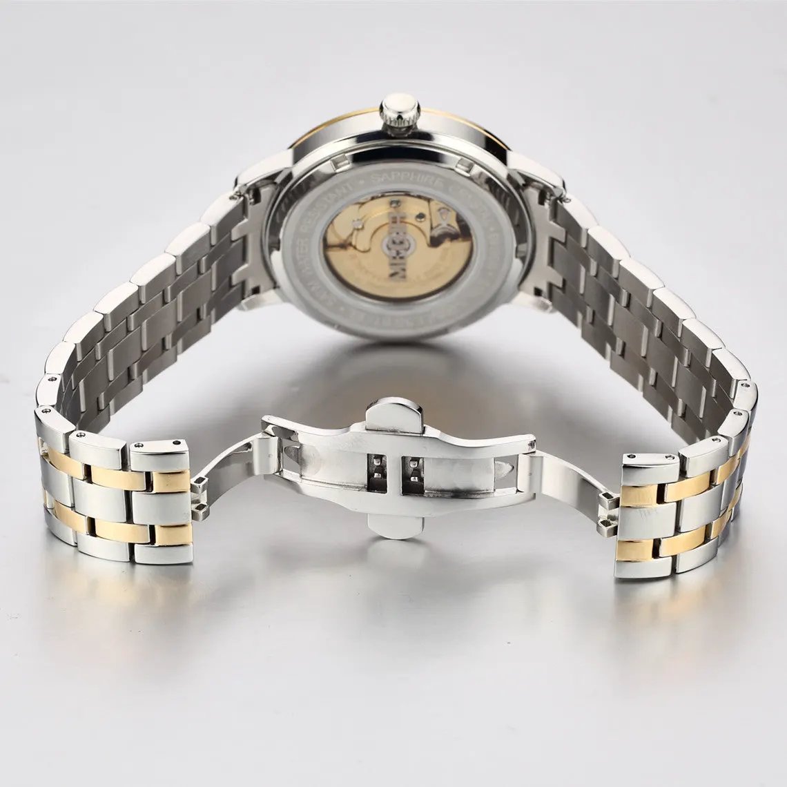 MEGIR Automatic Mechanical Watch Men Stainless Steel Watches Top Brand Luxury Business Wristwatch Male Clock Relogio Masculino 96001 by MEGIR WATCH GROUP