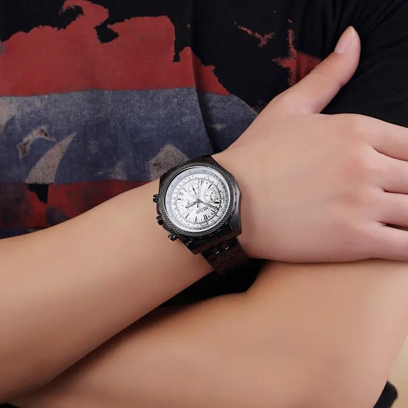 MEGIR Fashion Business Men's Watch Stainless Steel Quartz Wristwatch Calendar Big Dial Man Military Sports Chronograph Clock 2006 by MEGIR WATCH GROUP