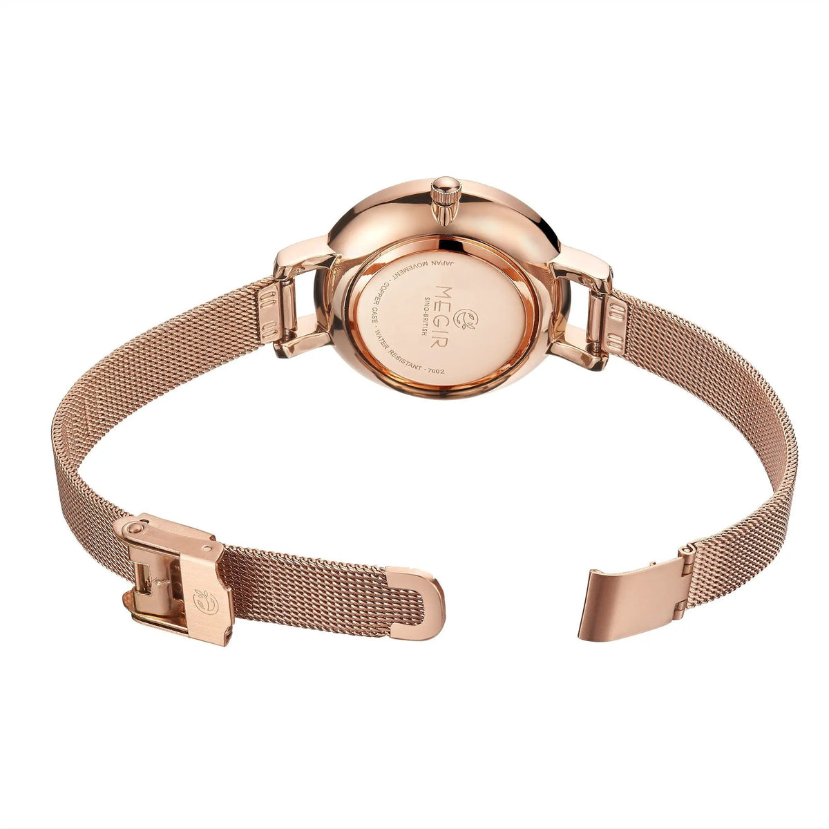 MEGIR Fashion Quartz Women Bracelet Watches Luxury Casual Ladies Dress Clock Female Steel Mesh Band Wristwatch Relogio Feminino 7002 by MEGIR WATCH GROUP
