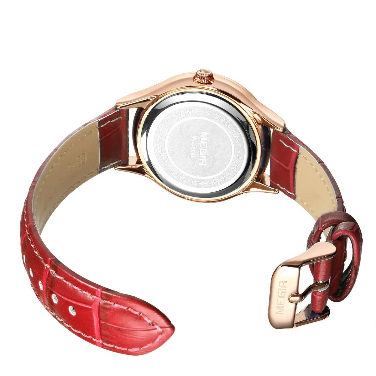 MEGIR Fashion Watch for Women Luxury Leather Casual Simple Quartz Wristwatch Waterproof Ladies Dress Clock Relogio Feminino 4208 by MEGIR WATCH GROUP