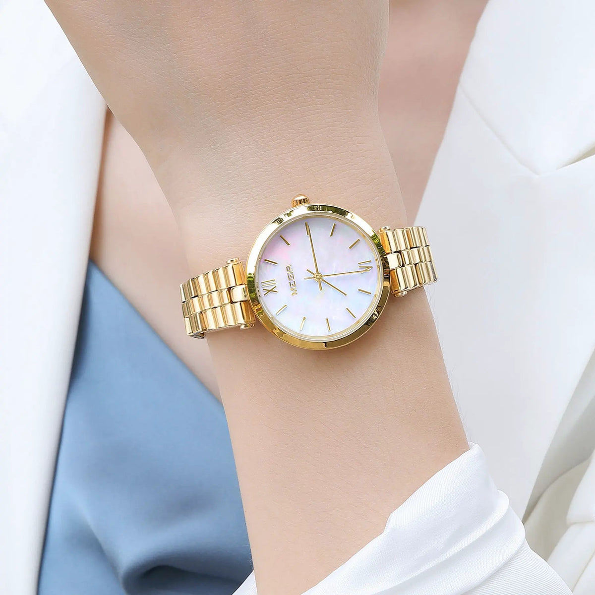 MEGIR Ladies Bracelet Watches Fashion Luxury Women's Casual Wrist Watch Steel Quartz Watch Dress Female Clock Reloj Mujer 85112 by MEGIR WATCH GROUP