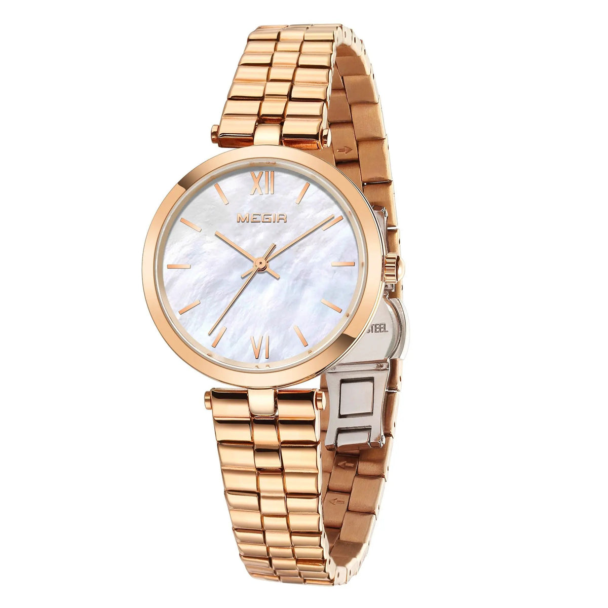 MEGIR Ladies Bracelet Watches Fashion Luxury Women's Casual Wrist Watch Steel Quartz Watch Dress Female Clock Reloj Mujer 85112 by MEGIR WATCH GROUP
