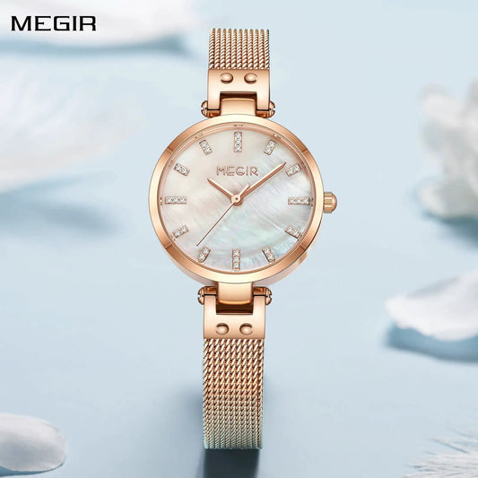 MEGIR Watches for Women Top Brand Fashion Ladies Wristwatch Waterproof Female Quartz Luxury Watch Montre Femme 7025 by MEGIR WATCH GROUP