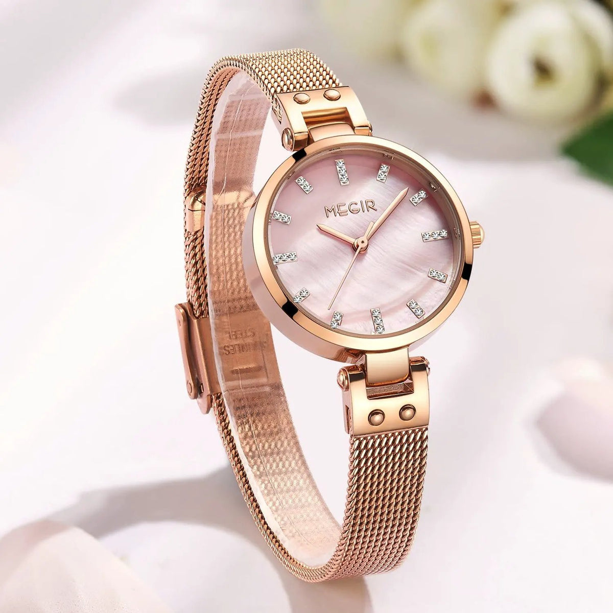 MEGIR Watches for Women Top Brand Fashion Ladies Wristwatch Waterproof Female Quartz Luxury Watch Montre Femme 7025 by MEGIR WATCH GROUP