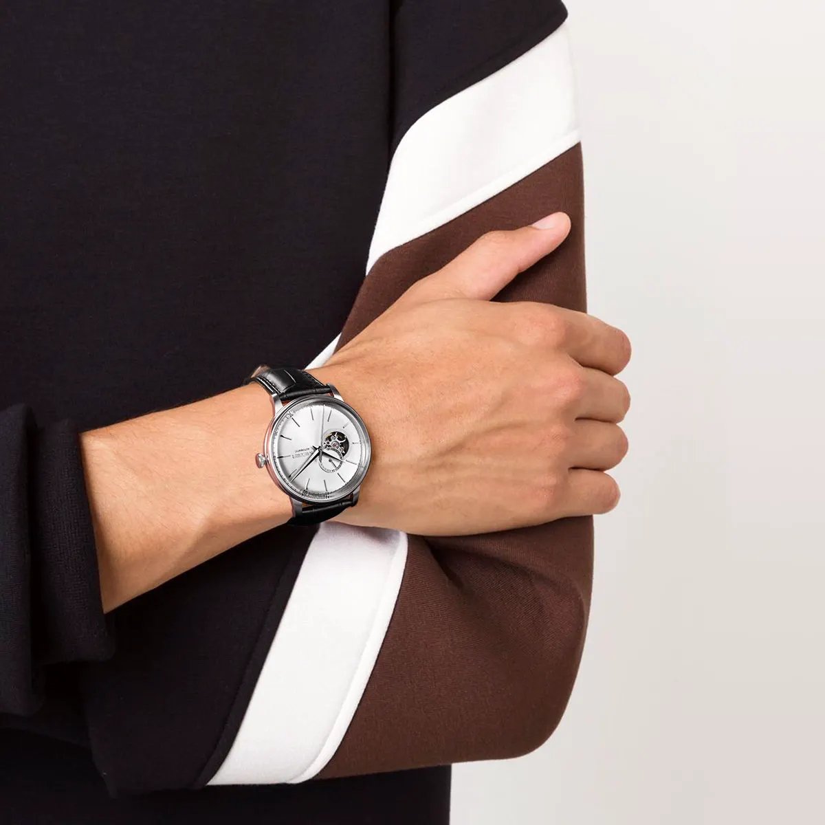 MEGIR Automatic Men's Watch Mechanical Movement Leather Strap Luxury Business Watches 5ATM Waterproof Big Dial Clock Wristwatch 62057 by MEGIR WATCH GROUP