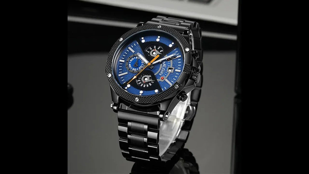 MEGIR Men's Business Watch Top Brand Luxury Quartz Wristwatch Fashion Waterproof Man Military Clock Calendar Reloj Hombre 2216 by MEGIR WATCH GROUP