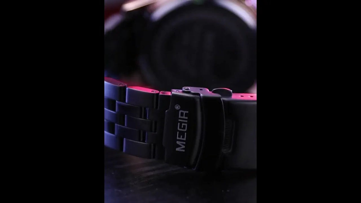 MEGIR Fashion Men Watches Luxury Business Wristwatch Stainless Steel Quartz Watch Calendar Luminous Man Clock Relogio Masculino 2154 by MEGIR WATCH GROUP