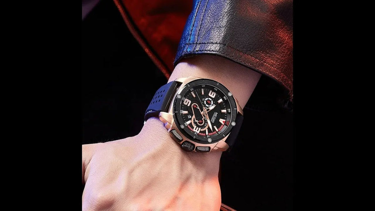 MEGIR Mens Watches Top Brand Luxury Silicone Sports Military Watch Waterproof Quartz Clock Men Chronograph Man Wristwatch 2147 by MEGIR WATCH GROUP