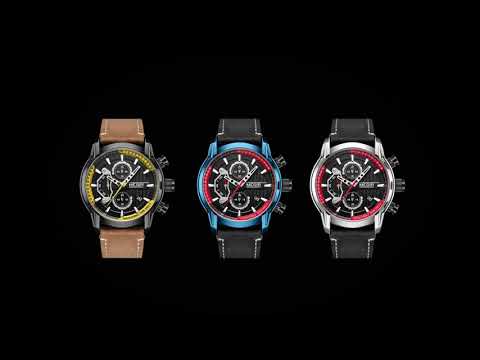 MEGIR Men's Watches Waterproof Luminous Sports Wristwatch Fashion Leather Strap Quartz Chronograph Clock Date Gift for Man 2104 by MEGIR WATCH GROUP