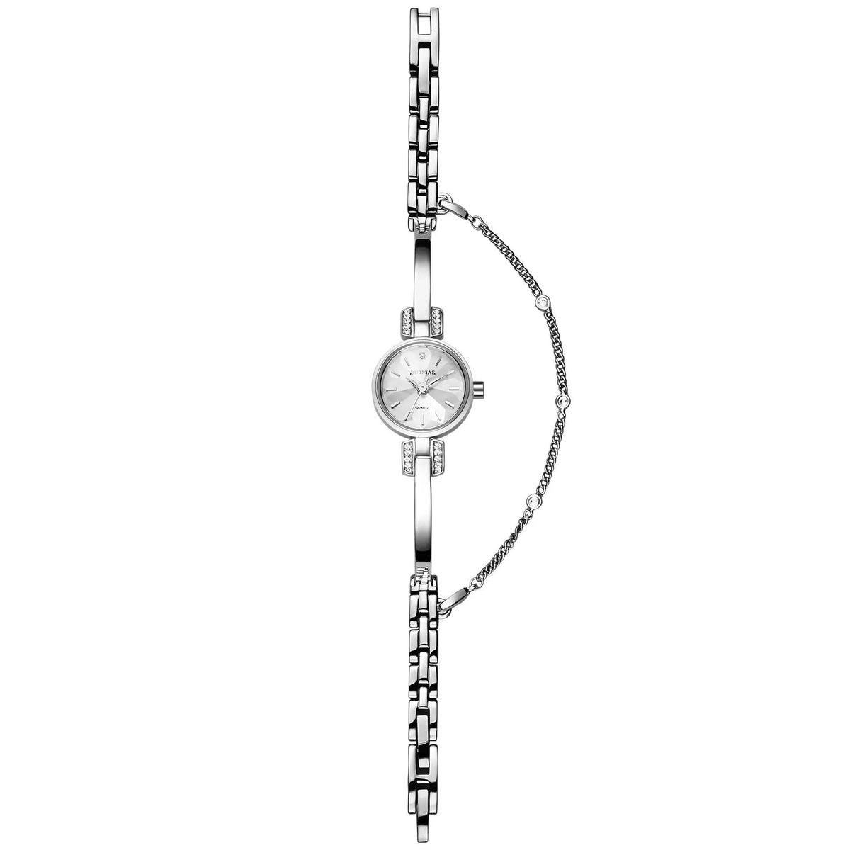 RUIMAS Fashion Women Watches Diamond Ladies Quartz Wristwatches Simple Luxury Steel Bracelets Dress Clock Reloj Mujer 313 by MEGIR WATCH GROUP