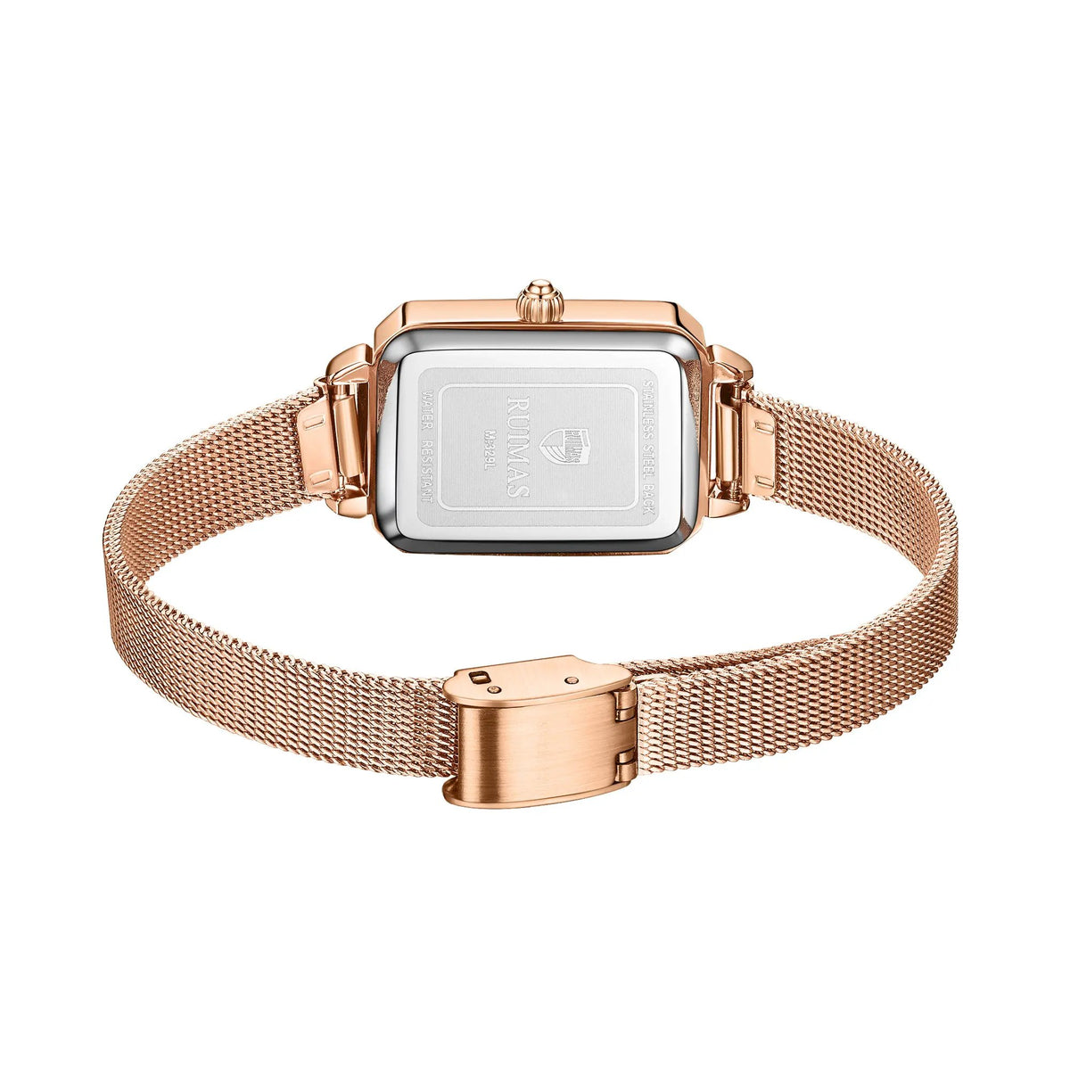 RUIMAS Luxury Ladies Watch Steel Strap Women Bracelet Clocks Leather Band Famale Wristwatch Dress Watches Reloj Mujer 329 by MEGIR WATCH GROUP