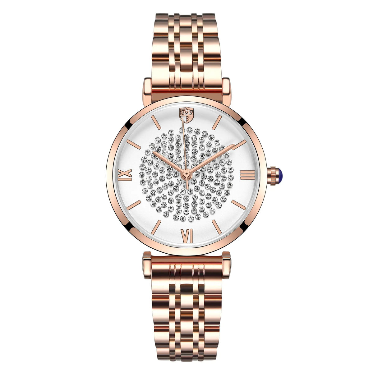 RUIMAS Fashion Women Watch Luxury Quartz Wristwatch Stainless Steel Ladies Casual Watches Dress Clock Relogio Feminino 538 by MEGIR WATCH GROUP