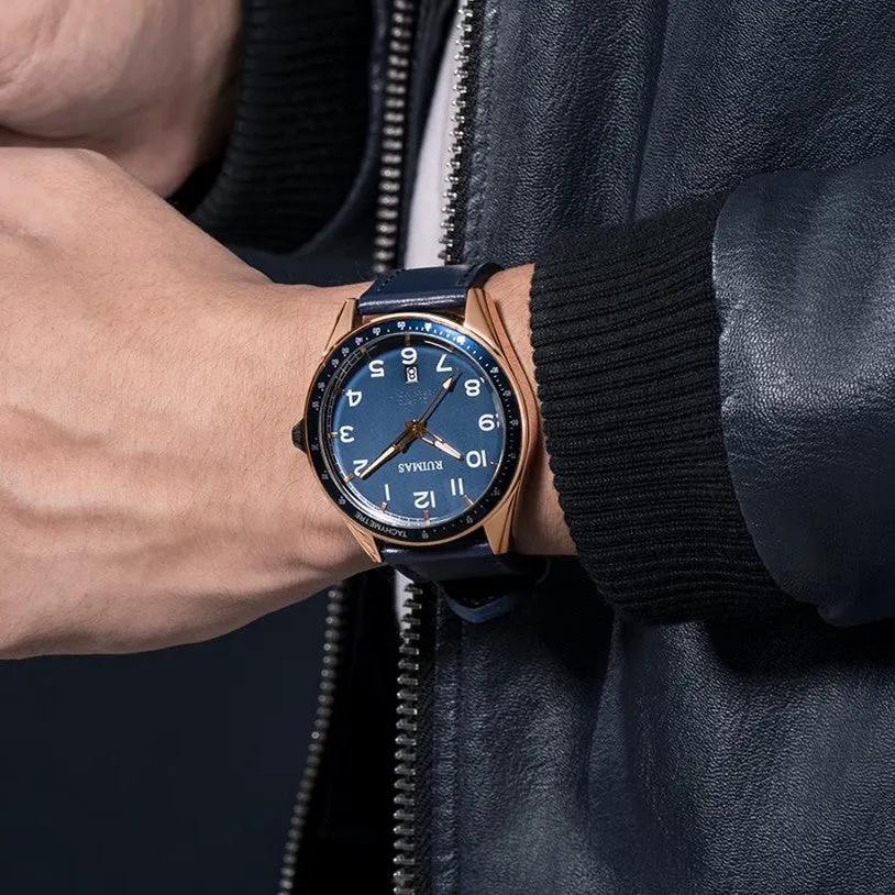 RUIMAS Men Quartz Watches Luxury Leather Sports Quartz Wristwatches Waterproof Luminous Casual Clock Auto Date Relogio Masculino 573 by MEGIR WATCH GROUP