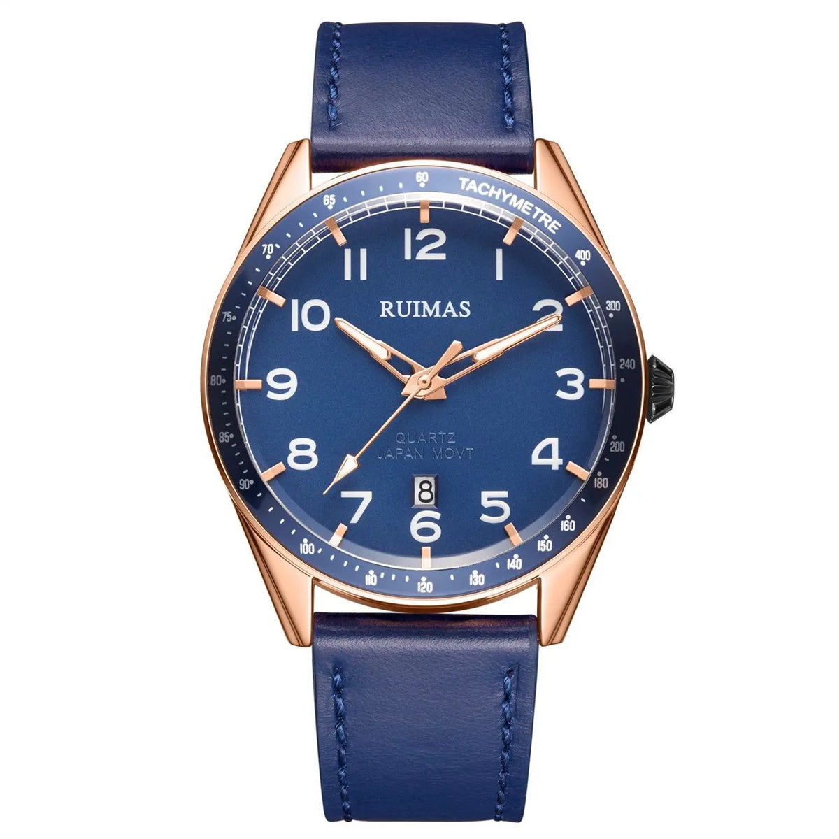 RUIMAS Men Quartz Watches Luxury Leather Sports Quartz Wristwatches Waterproof Luminous Casual Clock Auto Date Relogio Masculino 573 by MEGIR WATCH GROUP