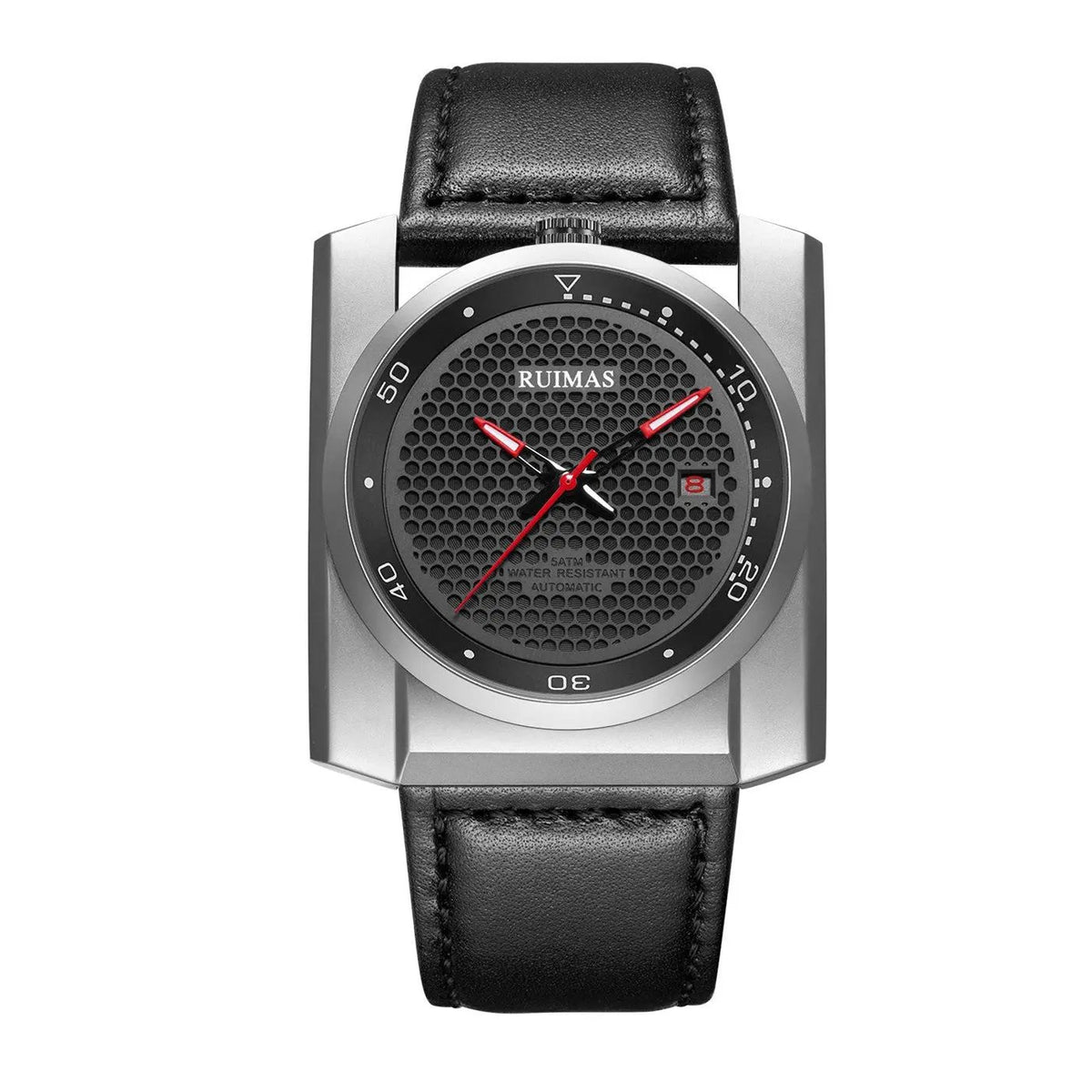 RUIMAS Luxury Men Watches Automatic Mechanical Wrist Watch for Mens Fashion Leather Business Casual Clock Montre Homme 6775 by MEGIR WATCH GROUP