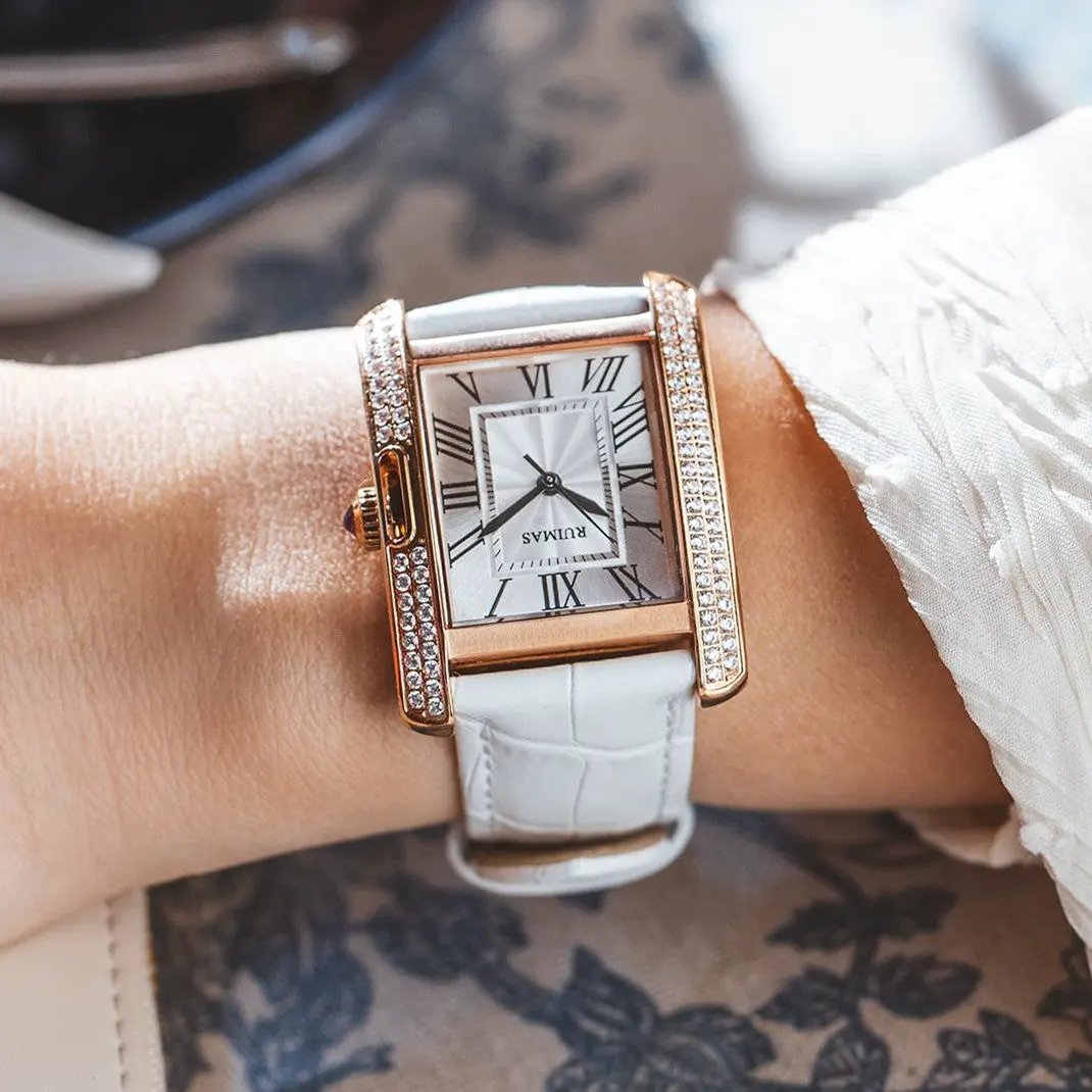 RUIMAS Fashion Automatic Mechanical Watch for Women Luxury Leather Ladies Wristwatch Waterproof Female Clock Reloj Mujer 6773 by MEGIR WATCH GROUP