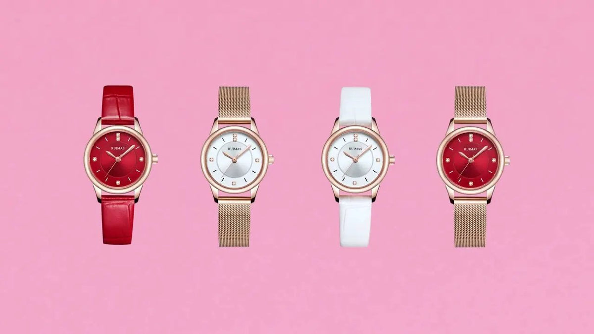 RUIMAS Women Watches Luxury Fashion Female Quartz Watch Steel Mesh Ladies Wristwatch Elegant Dress Clock Relogio Feminino 6779 by MEGIR WATCH GROUP