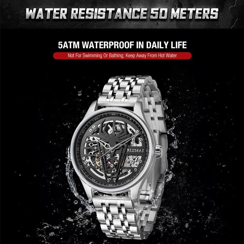 RUIMAS Watches for Men Top Brand Luxury Mechanical Chronograph Clock Stainless Steel Casual Wrist Watch Man Business Watch 6787 by MEGIR WATCH GROUP