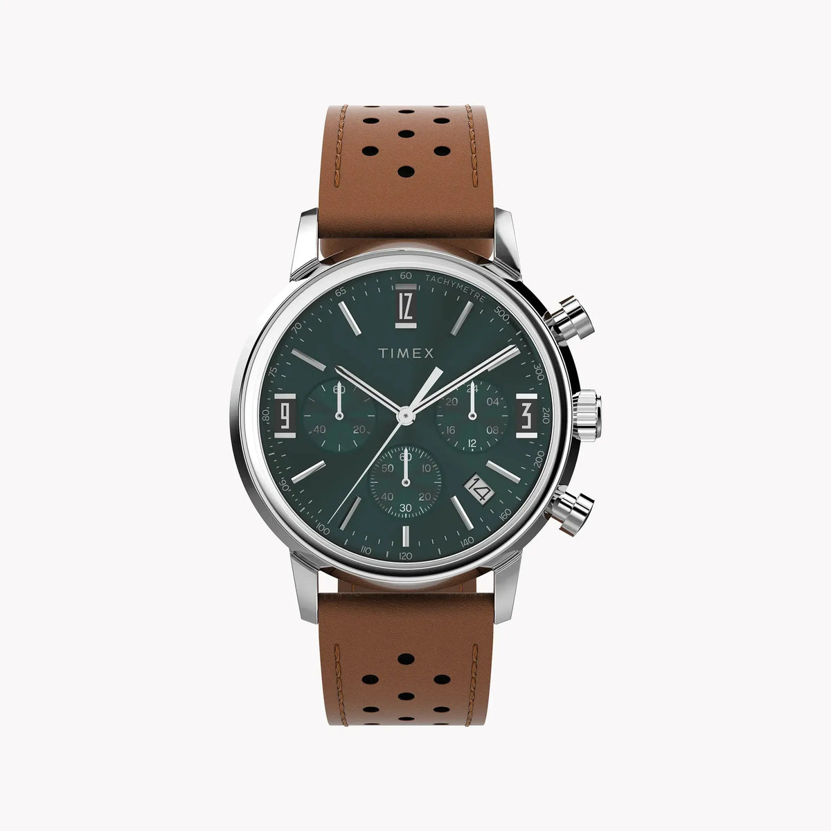Timex Marlin Quartz Chrono - Modern Classic Men's Timepiece With Chronograph And Leather Strap by TIMEX