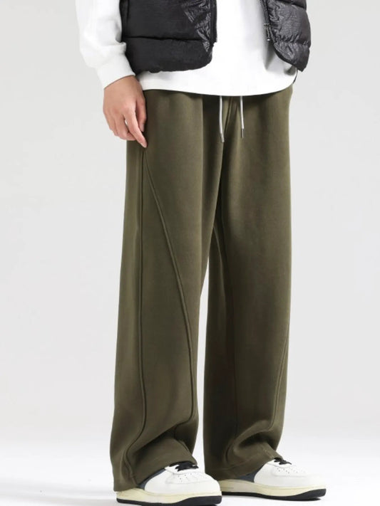 Men's Plus Size Wide Leg Casual Pants by Partner Label