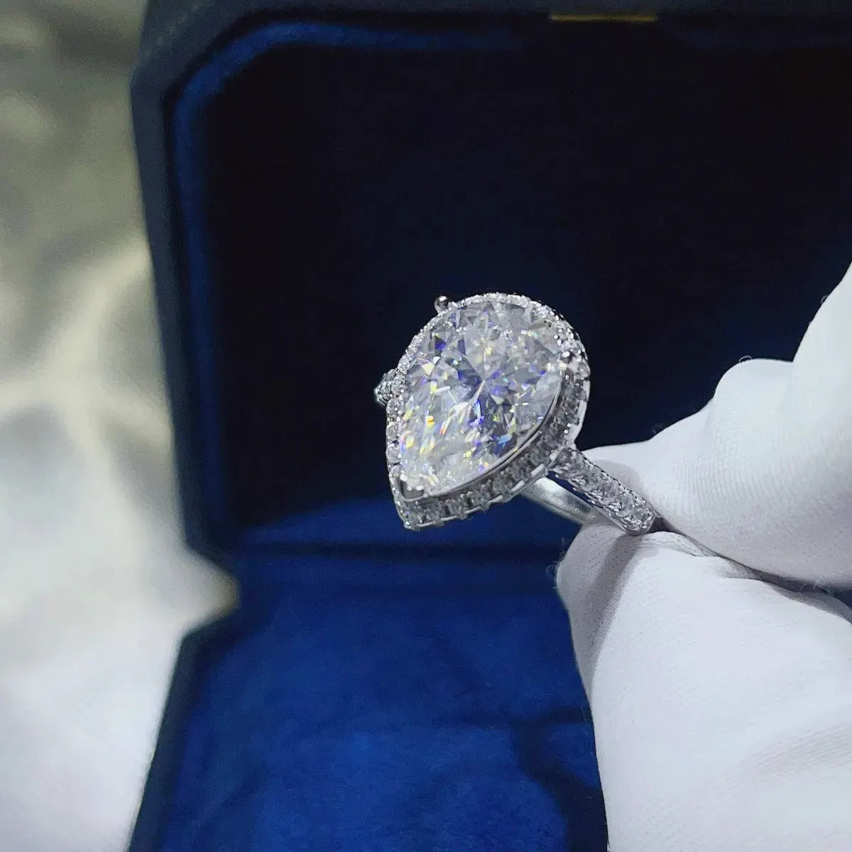 2 Carat Moissanite 925 Sterling Silver Ring by Partner Label