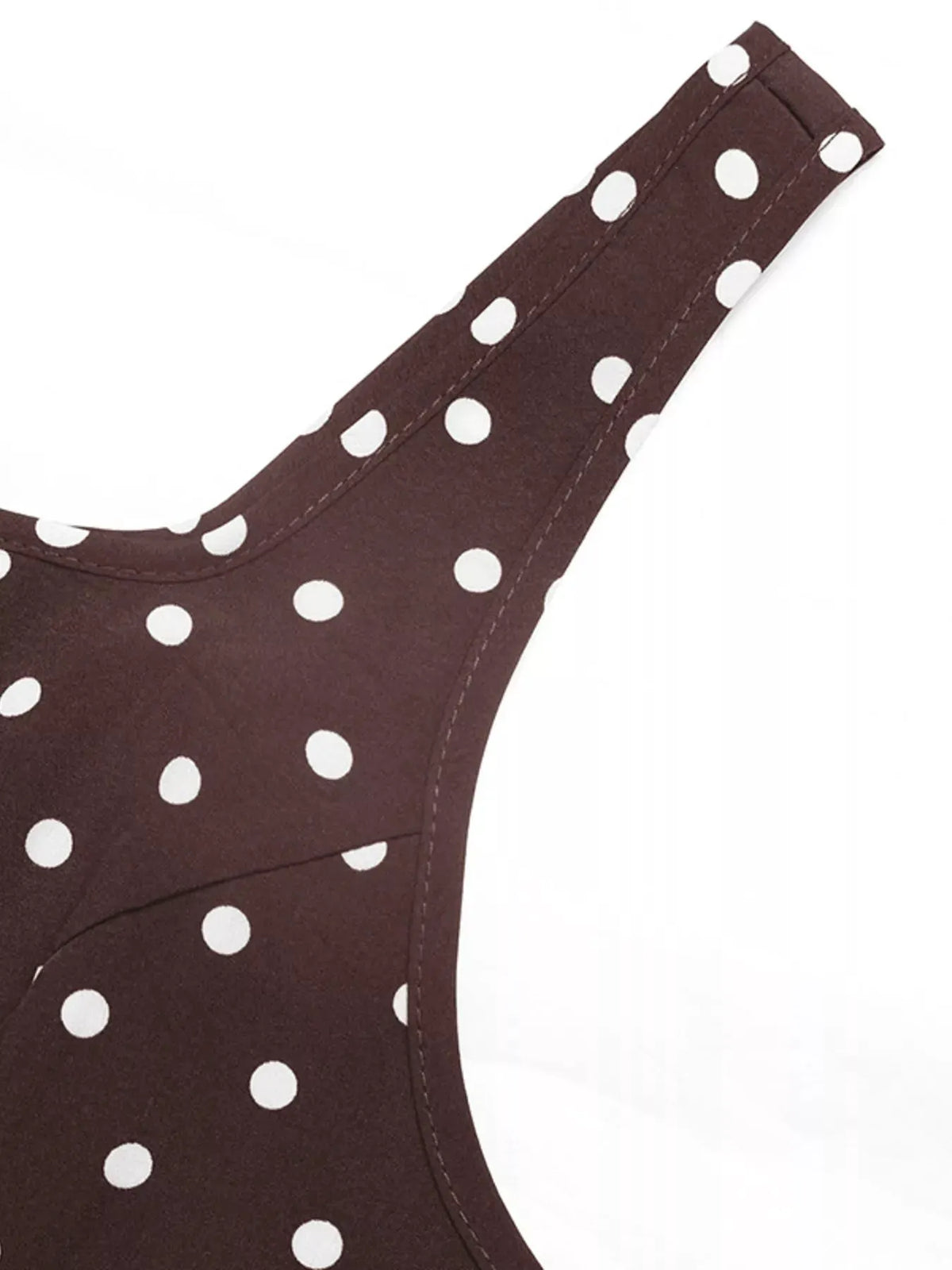Polka Dot Sleeveless Maxi Dress by Trendsi