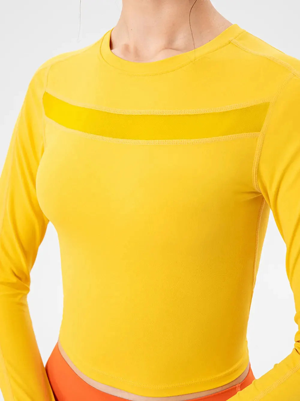 Round Neck Long Sleeve Active T-Shirt by Partner Label