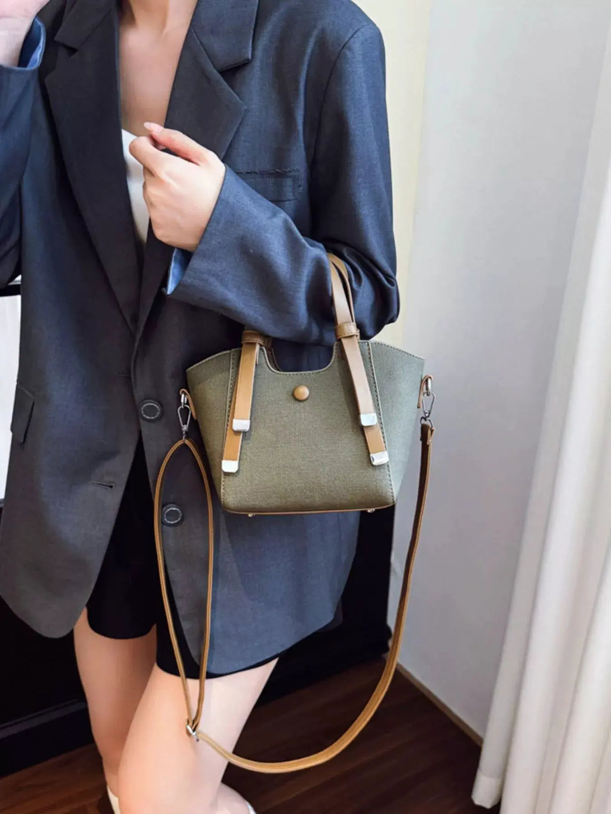 Adjustable Strap Crossbody Bag by Partner Label