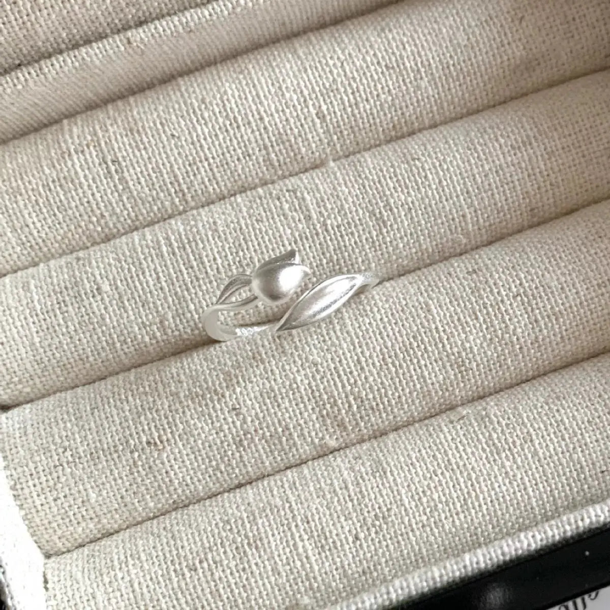 925 Sterling Silver Flower Bypass Ring by Partner Label