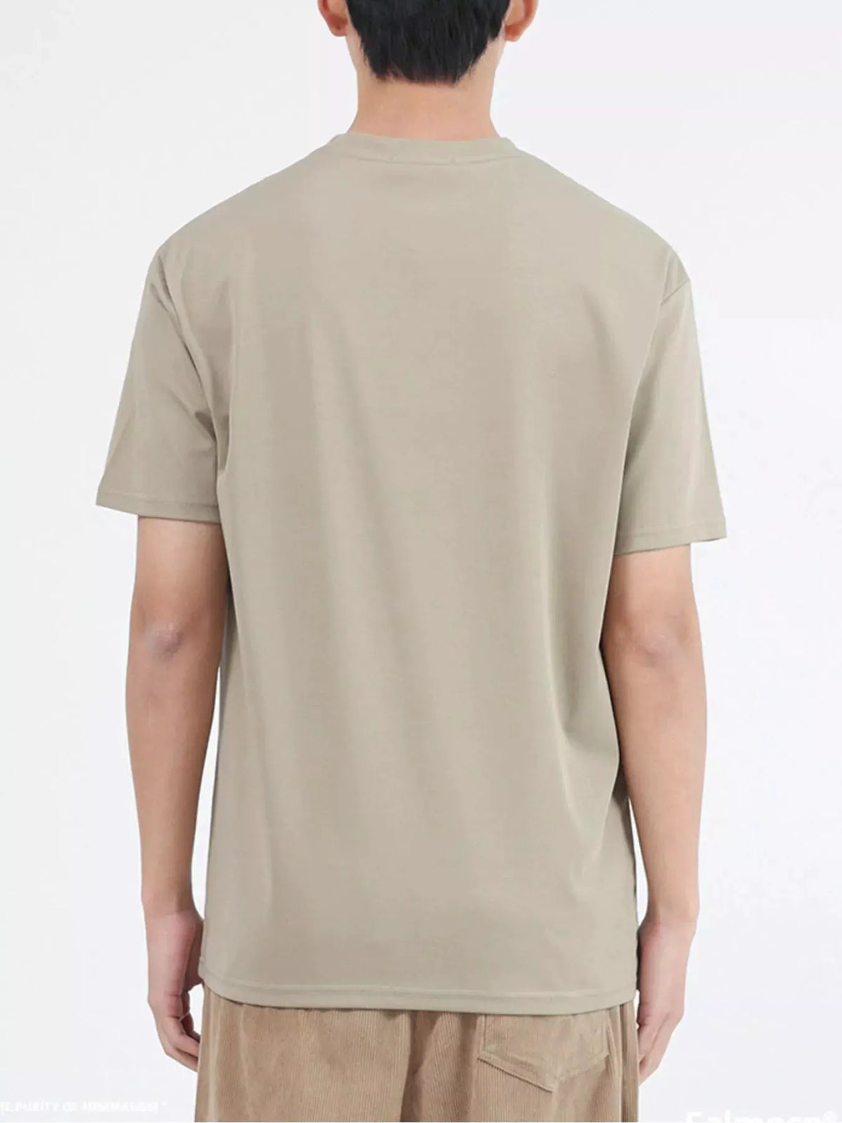 Men's Plus Size Classic Crew Neck T-Shirt by Trendsi