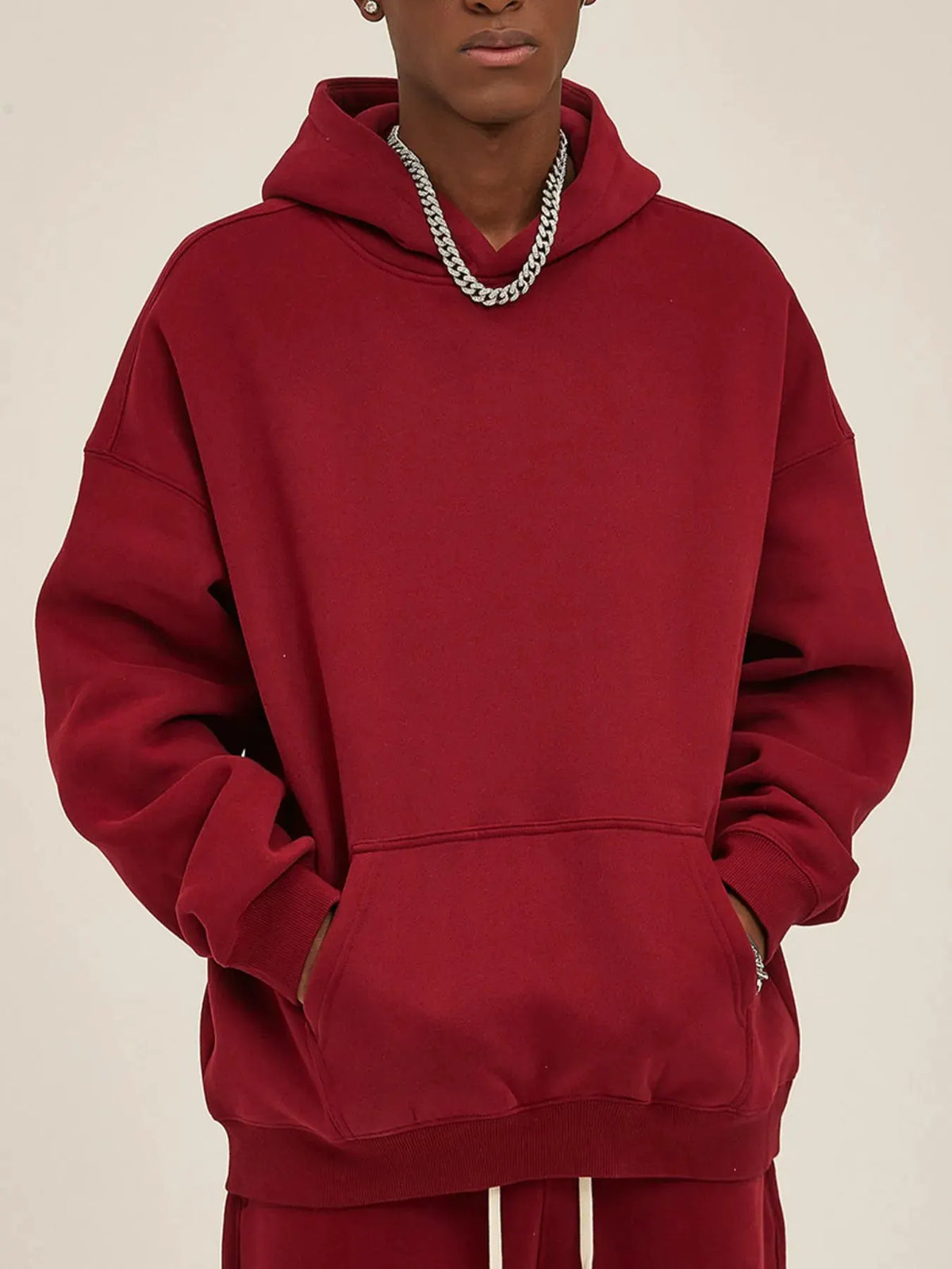Men's Oversized Pocketed Long Sleeve Hoodie by Partner Label