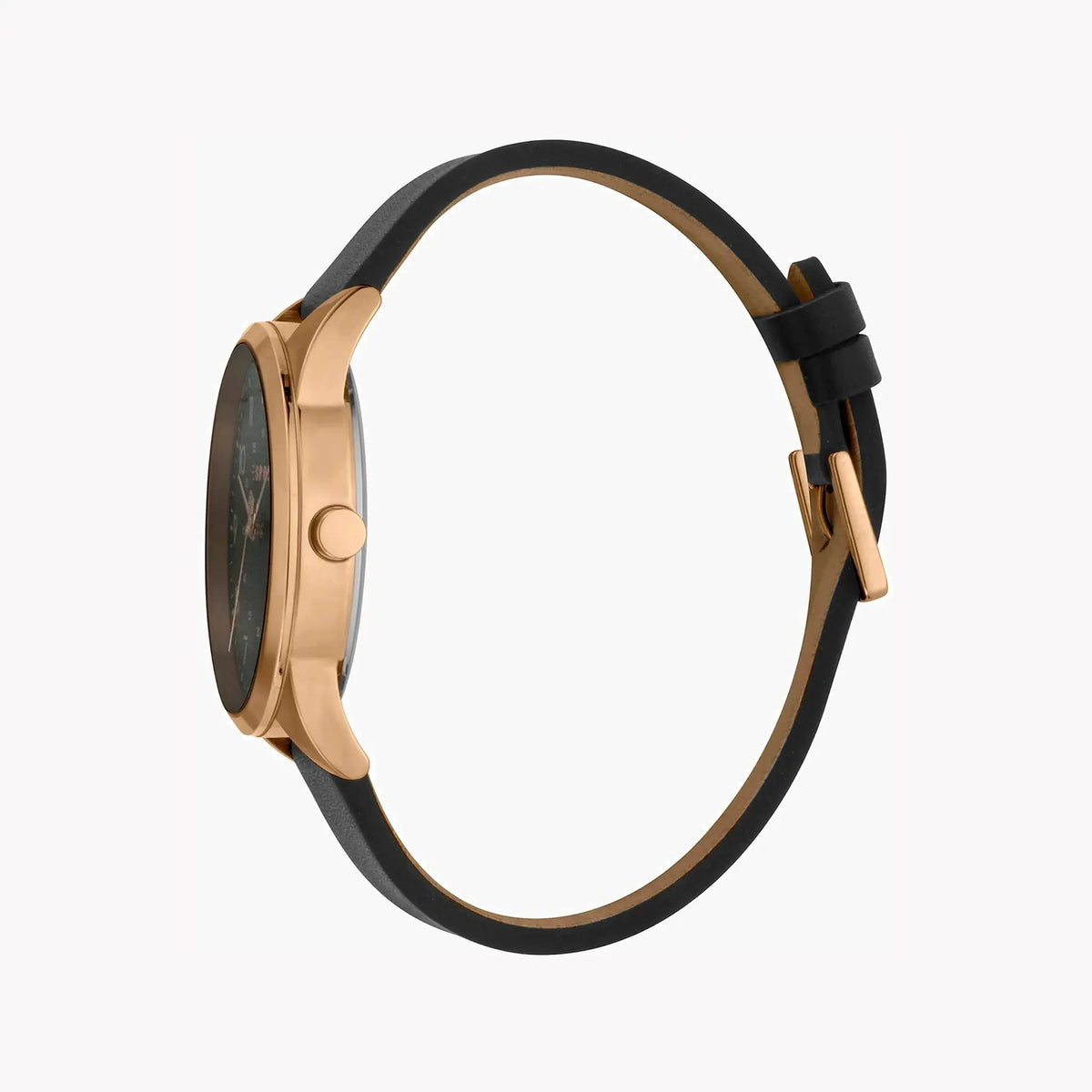 Esprit Men's Black Leather Watch, Black Dial | Es1g052m0025 by ESPRIT