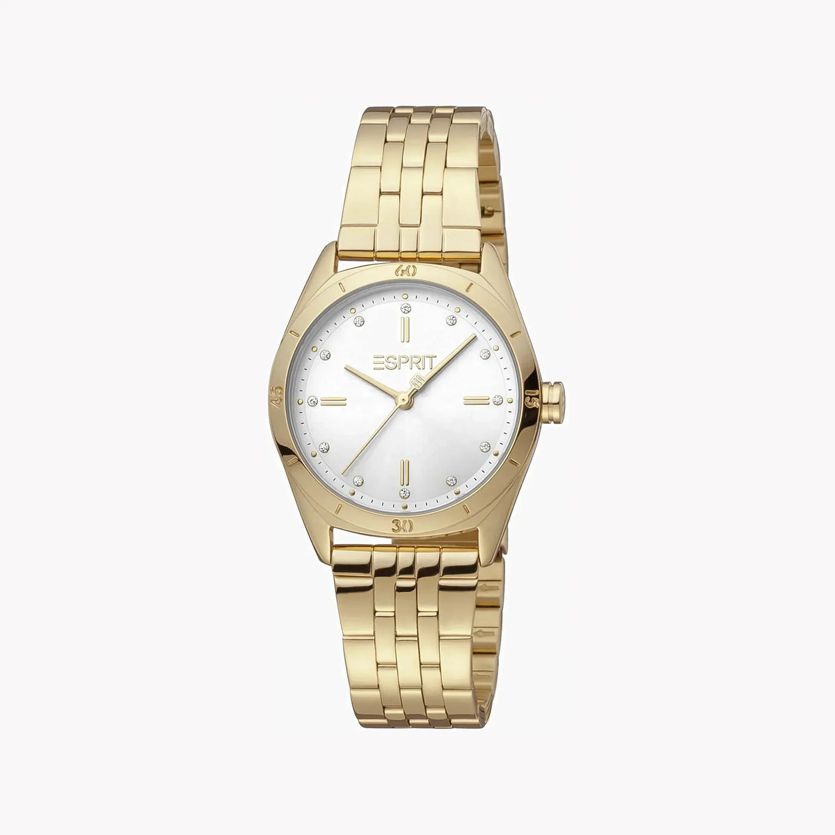 Esprit Women's Gold Stainless Steel Watch, Silver Dial | Es1l131m0015 by ESPRIT